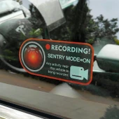 Tesla Model 3 Y S X Sentry Modu Uyarı Stickerı 2li Set - 6