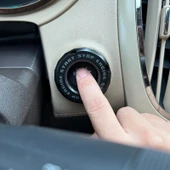 Araba Motosiklet Tek Tuşlu Marş Düğmesi Koruyucu Kapak Siyah - 5