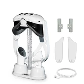 Meta Quest 3 VR Gözlük Şarj ve Saklama Standı RGB Işıklı Beyaz - 5