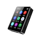 Bluetooth 50 MP3 Müzik Çalar E-Kitap Kaydedici MP4 Walkman Hafıza Kartı Olmadan Siyah - 3