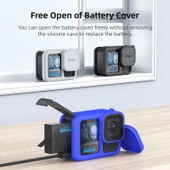 GoPro HERO13 Black Silikon Kılıf Koruyucu Kapak Mavi - 6