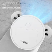 3 in 1 Mini Akıllı Süpürge Robotu Beyaz - 8