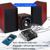 ZK MT21 Bluetooth Dijital Amplifikatör Modülü 50W x 2 + 100W 2.1 Kanal - 8