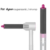 Dyson Airwrap Saç Kurutma Makinesi İçin 18.6cm Uzun Bukle Varili Kısa Adaptörlü Gül Kurusu - 4