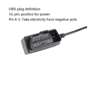 H507 Araç Kaydedici OBD Düşürücü Kablo Araba ACC Üç Çekirdek Güç Kablosu 12 24V To 5V 3A Düşük Basınç Koruma Mini Sağ Dirsek - 4