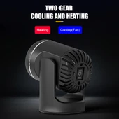 12V 130W Araç Isıtıcı ve Soğutucu Fan Cam Buhar Giderici ve Buz Çözücü Isıtıcı Siyah - 4