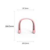 F2 USB Taşınabilir Boyun Askılı Vantilatör Yeşil - 3