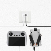 RCSTQ Drone 30W Çift Portlu Gallium Nitrit Şarj Cihazı DJI Mini 2 ve Mini 3 Pro Uyumlu - 5