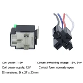 5 Set JD2912 4 Pinli Araç Rölesi Sigortalı 12V - 6