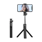 Taşınabilir 360 Derece Döner Katlanabilir Bluetooth Selfie Çubuğu P20S 72cm - 1