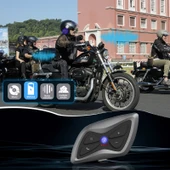 T6plus Motosiklet Kaskı Akıllı İnterkom ve Bluetooth Kulaklık - 3