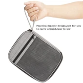 Apple Watch Kordon ve Veri Kablosu Taşıma Çantası Kırmızı - 7