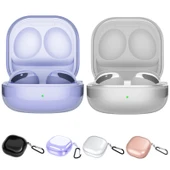 Yüksek Şeffaf TPU Kulaklık Kılıfı Samsung Galaxy Buds Pro ve Live Mor - 2