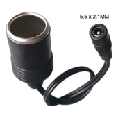 DC 5.5 x 2.1 mm Fişli Araç Çakmaklık Soket Adaptörü Güç Kablosu - 4