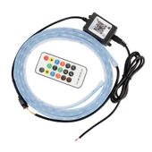 Araba LED Streamer Dekoratif Kaput Atmosfer Işığı Kumandalı APP Renkli Işık 1.8 Metre - 2