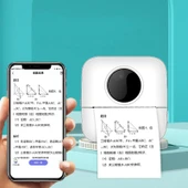 Mini Öğrenci Yanlış Soru Bluetooth Termal Yazıcı Pembe - 6