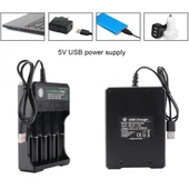 BMAX 18650 Lityum Pil USB Bağımsız 4 Yuvalı Şarj Cihazı Siyah - 6