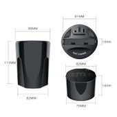 Araba Bardaklık Kablosuz Şarj Cihazı 4'ü 1 Arada Model X13 15W/10W/7.5W/5W Hızlı Şarj - 2