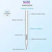 Microsoft Surface Pro7 6 5 4 PROX Go Kitap Dokunmatik Kalem Siyah - 3