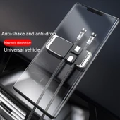 S15 Manyetik Alüminyum Alaşımlı Araç Telefon Tutucu Siyah - 3