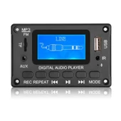 116BT Bluetooth Modül Amplifikatör MP3 Çözücü Kart LCD Ekranlı Siyah - 2