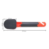 Uzun Saplı Lastik Parlatma Fırçası ve Sünger 2 Set - 3