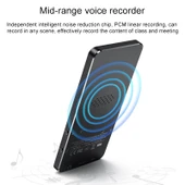 X2 1.8 inç Dokunmatik Ekran Metal Bluetooth MP3 MP4 Hifi Ses Müzik Çalar 8GB Siyah - 4
