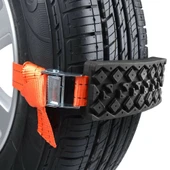 Araç Çamur Kar Kum Kaçış Panosu Acil Kaçış Zinciri Off-Road Kurtarma Aracı - 7