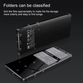 X2 1.8 inç Dokunmatik Ekran Metal Bluetooth MP3 MP4 Hifi Ses Müzik Çalar 8GB Siyah - 11