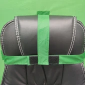 Canlı E-Spor Arka Plan Bezi Katlanabilir Çift Katmanlı L Boy Mavi Yeşil 142cm - 5