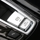 BMW Park Freni Düğme Kapağı ABS Krom Model P Gümüş - 2
