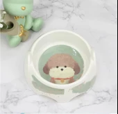 Bobo Melamin Kaymaz Taban Yüz Baskılı Köpek Mama Kabı 550 ml - 4