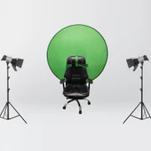 75cm Katlanabilir Yeşil Fon Kumaşı Kimlik Fotoğrafı ve Video Arka Planı - 10