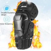 SULAITE Karbon Fiber Dizlik Off-Road Motosiklet Koruyucu Rüzgar Geçirmez Sıcak Tutucu - 6
