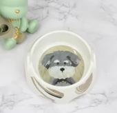 Bobo Melamin Kaymaz Taban Yüz Baskılı Köpek Mama Kabı 550 ml - 2