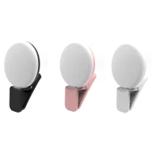 2 Adet Pembe Telefon Kamera Selfie LED Dolgu Işığı - 2