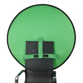 75cm Katlanabilir Yeşil Fon Kumaşı Kimlik Fotoğrafı ve Video Arka Planı - 1