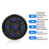 Araba Telefon Uzaktan Kumandası Bluetooth Kablosuz Çoklu Medya Butonlu Gümüş - 3