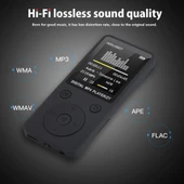 Taşınabilir MP4 Kayıpsız Ses Müzik Çalar FM Radyo Kayıt Mini Beyaz Hafızasız - 6