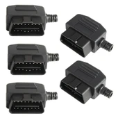 5li Set 16 Pin OBD2 Erkek Araç Konnektörü Fiş Kılıf Vidalı J1962M Model - 1