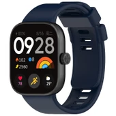 Xiaomi Redmi Watch 4 Koyu Mavi Silikon Spor Saat Kayışı - 1