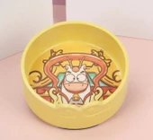 Bambu Retro Hayvan Figürlü Kedi Köpek Mama Kabı - 4