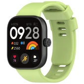 Xiaomi Redmi Watch 4 Silikon Spor Saat Kayışı Limon Yeşili - 1