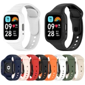 Xiaomi Redmi Watch 3 Active Tam Kapsül Silikon Saat Kayışı Koyu Yeşil - 3