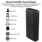 M1 Taşınabilir Mini Ses Değiştirici Modülatör Ayarlanabilir Ses Fonksiyonlu Telefon Bilgisayar Ses Kartı ve Mikrofon Aracı - 2