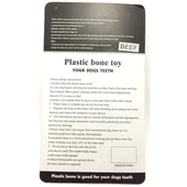 Biftek Aromalı Köpek Plastik Diş Çıkarma Oyuncağı 15 cm - 2