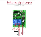 DC 12V 24V 48V Evrensel Elektrikli Kapı RF Kablosuz Uzaktan Kumanda Röle Alıcı Seti - 6