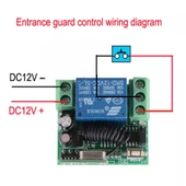 12V 10A RF Kablosuz Uzaktan Kumanda Anahtarı 1 Kanal Röle Alıcısı - 7