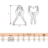 BULUT Mandal Tipi Plastik İşkence 4 inç Orta Boy 115*42 mm - 3