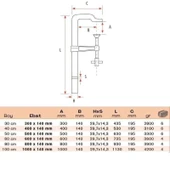 BULUT Ağır Tip Dövme İşkence Esnek Pullu 60 cm 600x140mm - 3